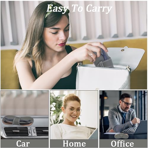 Image of CREATCABIN Leather Sunglasses Case Portable Glasses Bag Slim Squeeze Lightweight Travel Eyeglasses Holder Pouch with Soft Cleaning Cloth Gift for Family Friends Holiday Vacation 6.9x3.4 Inch Black