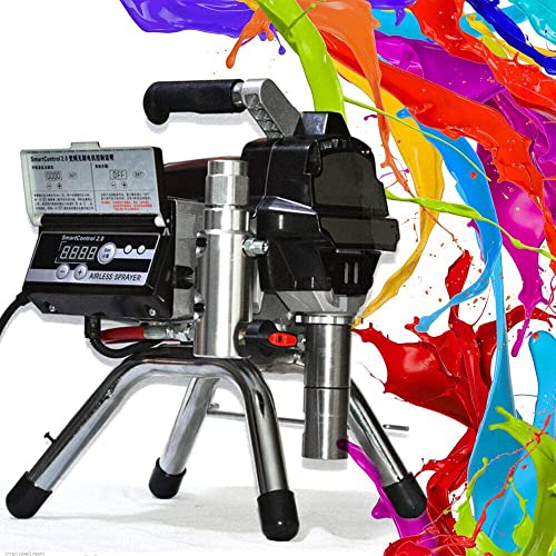 3000 W Airless Pulverizador 2,7 L/MIN Pistola de pintura Sistema de pulverización de pintura 50 Hz Airless Paint Pulverizador de pintura pulverizadora máquina pulverizadora para interior y exterior Cover