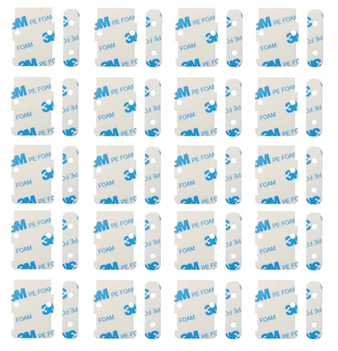 Image of Replacement Adhesive for SimpliSafe Alarm Entry Sensors and Magnets - 20 Pre-Cut Adhesives for Sensors & 20 for Magnets - No Cutting Needed, Easy to Install - Secure & Durable Hold