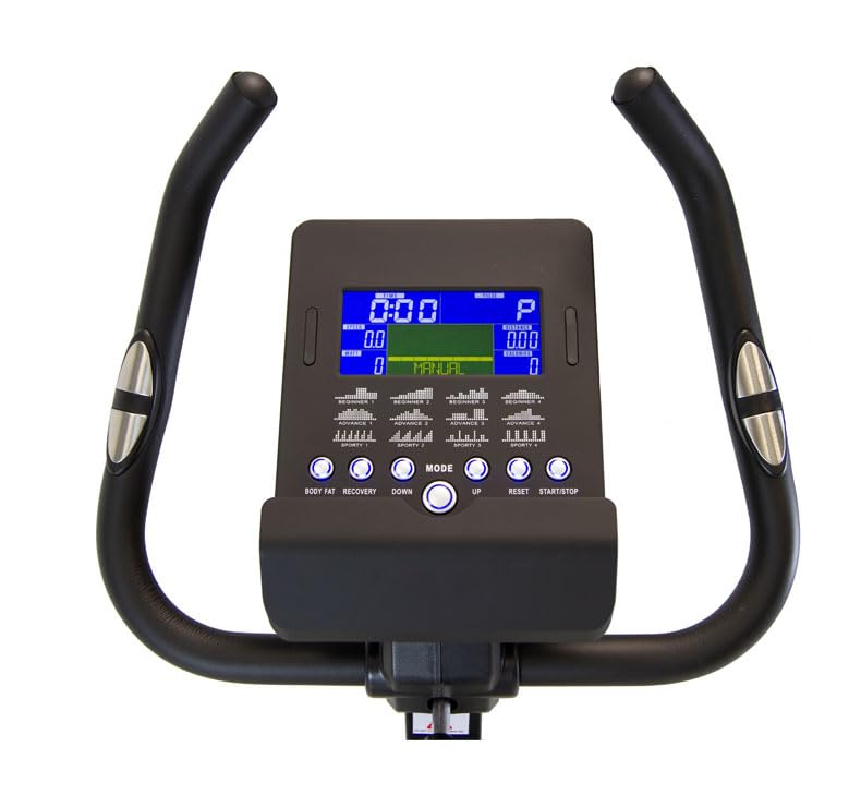BH Heimtrainer Berlin SC100 Schwungrad 9kg 24 Stufen Fitness Zuhause | Magnetischer Widerstand, Nutzung Bis Zu 7 Std. Pro Woche, Anzeige Von Zeit Geschwindigkeit Distanz Und Kalorien