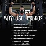 FDBRO - Mascarilla de entrenamiento deportiva 3.0, para correr, entrenar, ejercicios de resistencia, cardio, acondicionamiento físico, con caja de transporte, S