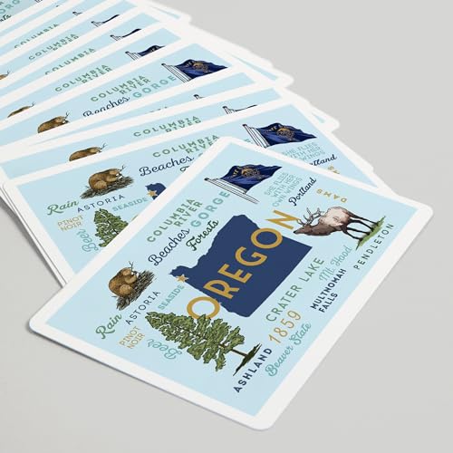 Baraja de Póker Seaside Oregon 52 Cartas Tamaño Póker miniatura 5
