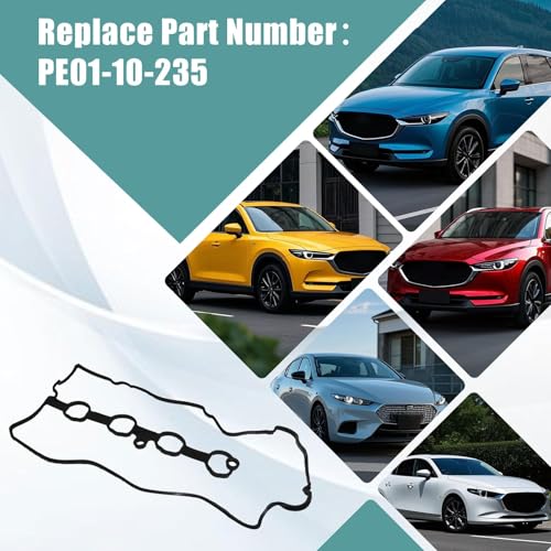 Image of Engine Valve Cover Gasket PE01-10-235 Compatible with Mazda 3 2.0L 2012-2018 Compatible with Mazda CX-3 2.0L 2016-2020 Compatible with Mazda CX-5 2.0L 2013-2016 Valve Cover Gasket Set
