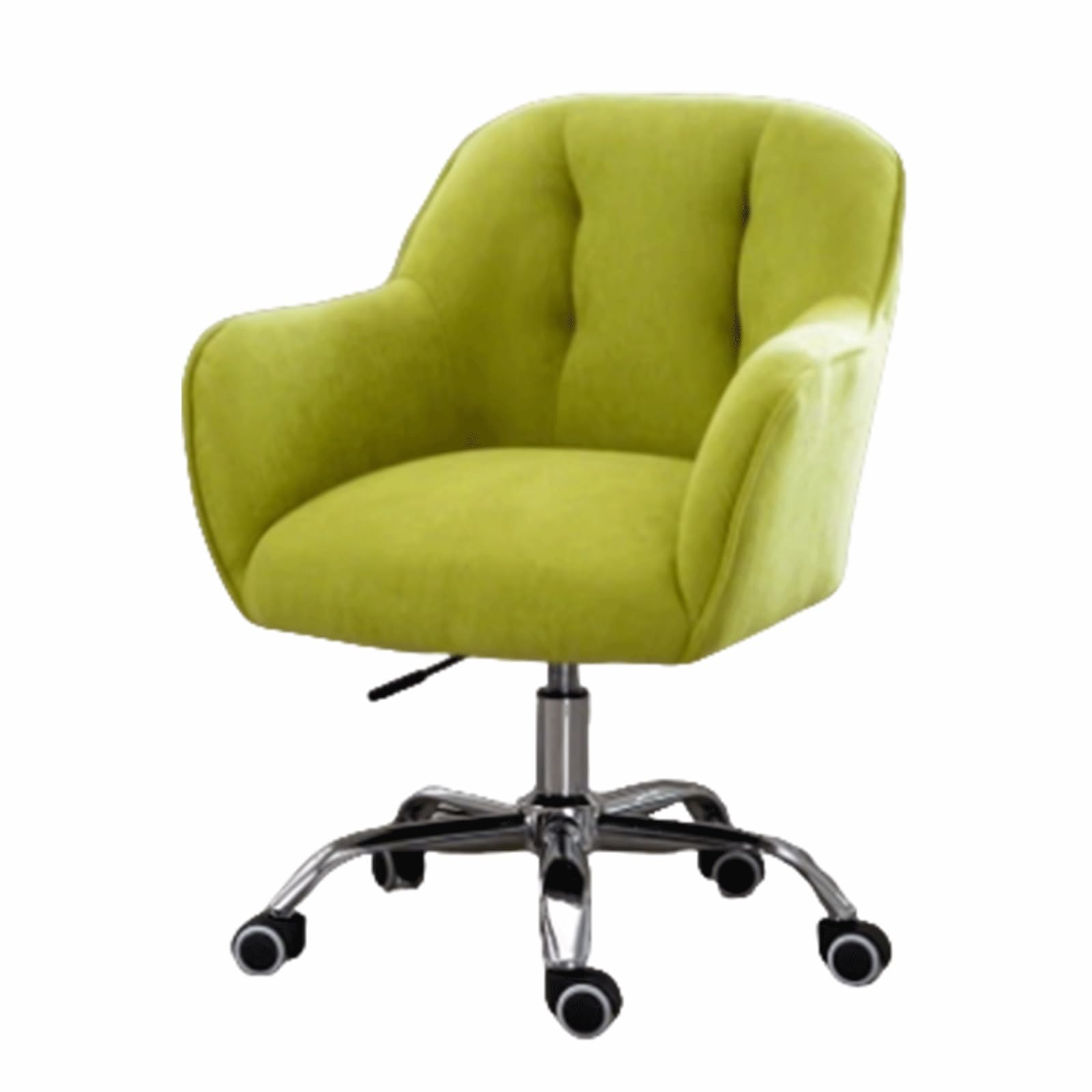 Silla de Oficina con Altura Ajustable, Respaldo Medio y diseño Giratorio. Cómoda Silla de Escritorio para Oficina en casa, Ideal para Adolescentes y Adultos (Verde Guisante).