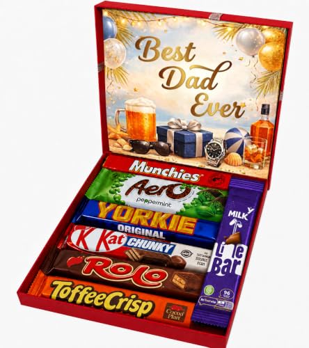 Chocolate Gift for Dad- Best Dad gifts for Fathers - Ready to Gift for Him Grandad Stepdad Husband