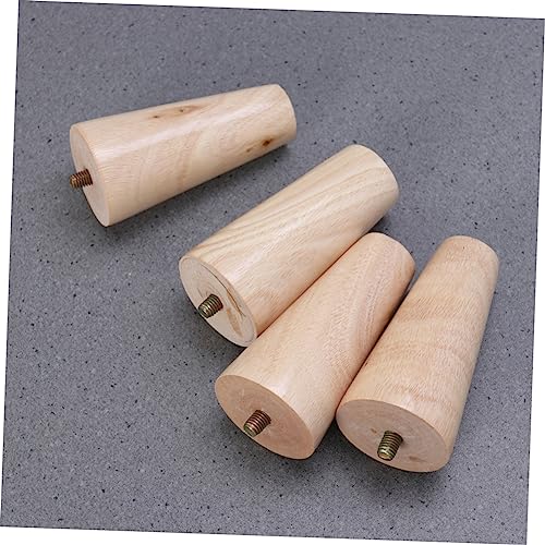 Patas de escritorio HEMOTON de madera de bambú, 4 unidades 6