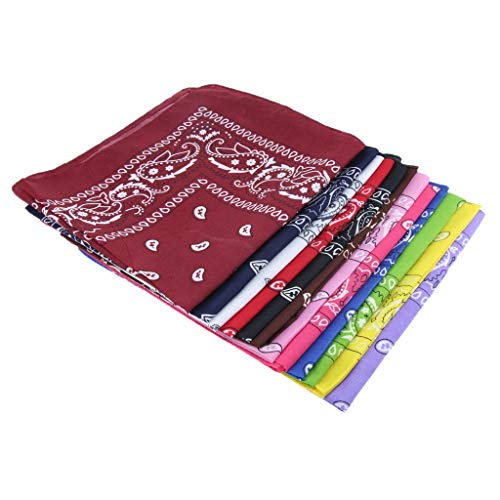 Kit 12 pcs Bandana De Algodão