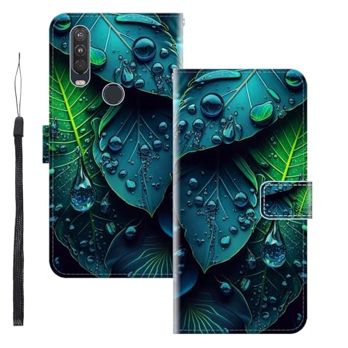WUACYEAMING Funda para Motorola One Action,con Soporte/Ranura de Tarjeta Cubierta Premium Magnético Suporte TPU Protectora Fundas PU Cuero Flip Multifuncional Hojas