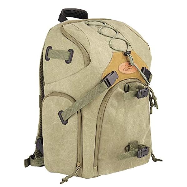 Kalahari KAPAKO K-71 fotorugzak, canvas khaki