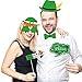 Owelleny St Patricks Day Decorations, 92 Pcs St Patricks Day Accessories for Irish Party Supplies - Including Hanging Swirl, Paper Fan, Luck Banner, Photo Booth Props, Confetti and Balloon