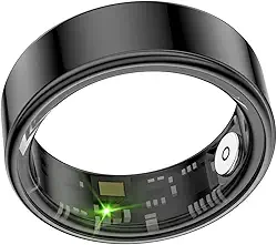 Anel Inteligente de Saúde Smart Ring – Rastreador Fitness Impermeável para Homens e Mulheres (Preto, Nº 8)