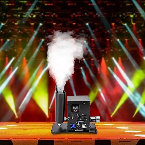 Máquina de Humo Interior - Cañón de CO2 Jet 150W con Control DMX512, Humo de Baja Temperatura para Uso Seguro en Interiores (Ángulo Ajustable, Altura de Chorro 20 pies, No Inflamable) miniatura 2