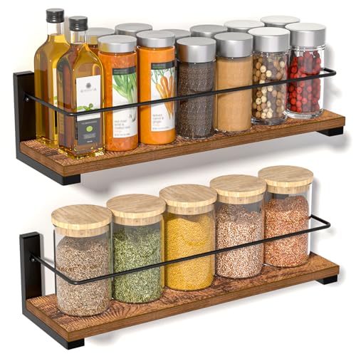 Diwoker Wandregal, Gewürzregal für Wand, Küchenregal Hängend, Spice Rack für Küche,...