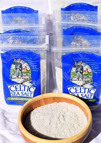 Miniatura 4 de Celtic Sea Salt - bolsa resellable de 8 onzas de fina sal de mar molida, paquete de 6