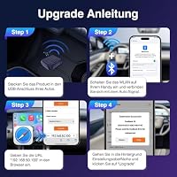 Carlinkit Wireless CarPlay Android Adapter USB Mini Ultra für werkseitig verkabeltes CarPlay & OEM Wired Android Auto, Plug & Play Dongle Kompatibel mit iOS 10 – Ansicht 6