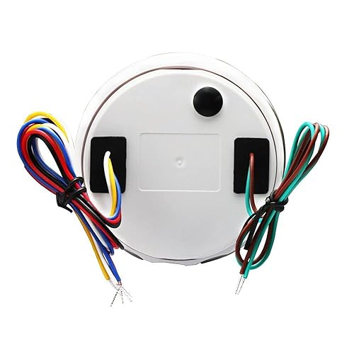 Miniatura 5 de MOTOR METER RACING W Pro Series 3.346 in 3-38" Medidor multifunción 4 en 1 Temperatura del agua F Presión de aceite PSI Nivel de combustible 240-33