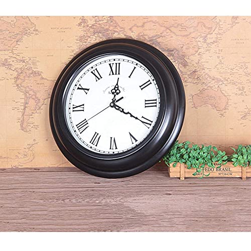Horloge murale silencieuse à synchronisation précise et style rustique - 5