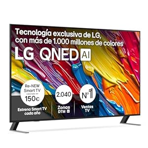 LG 65QNED84A6C – TV 65″, QNED 4K, Smart TV, WebOS 25, Super Upscaling, Dolby Vision y Atmos, Alexa/Google Assistant, Negro