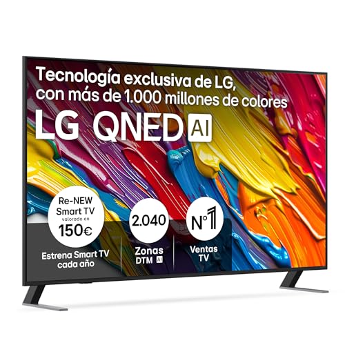 LG 65QNED84A6C - TV 65', QNED 4K, Smart TV, WebOS 25, Super Upscaling, Dolby Vision y Atmos, Alexa/Google Assistant, Negro