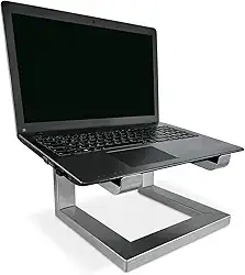 Suporte para Notebook Laptop Macbook Stand Dj em Aço - Prata
