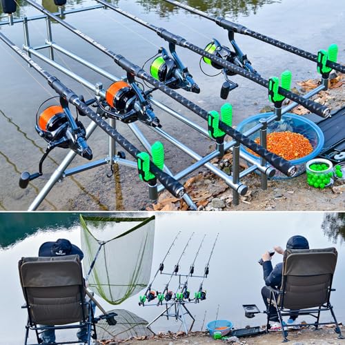 Sougayilang Karpfenrute, 3-teilige Kohlefaserfishingrute, 3,0/3,3/3,6m (10/11/12ft) mit 3,55lb Biegestärke – ideal für Karpfenangeln