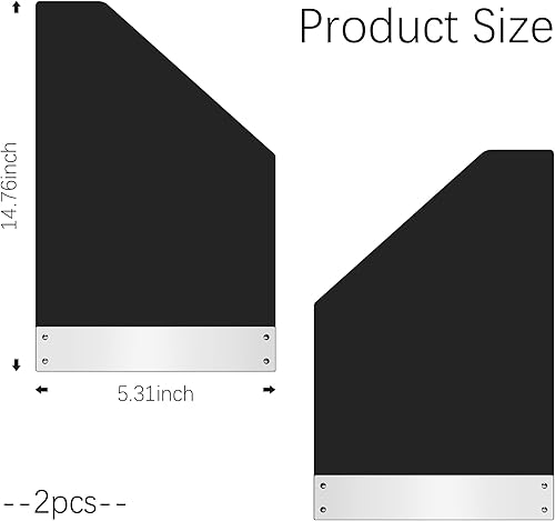 Miniatura 2 de 2 solapas de barro para automóvil, protector flexible para guardabarros de automóvil, protectores contra salpicaduras con reflectores, accesorios