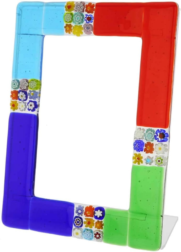 Glass Of Venice Murano Glass Photo Frame San Marco 4X6 Inch