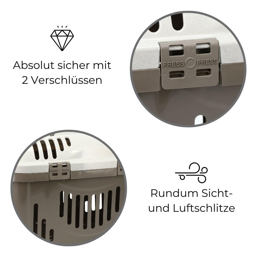 Transportbox Oben Öffnen Hunde Katzen Kleintier Transport Box Katzenbox Open Top