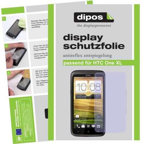 dipos Films de protection d'écran pour HTC One XL (2 unités) - Antireflet mat film de protection d'ecran