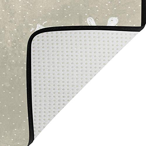 Tapis de sol lapin velours corail aux finitions soignées - 5