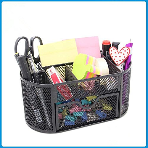 Desk Supplies Organizer Caddy Mesh Collection Oval Supply