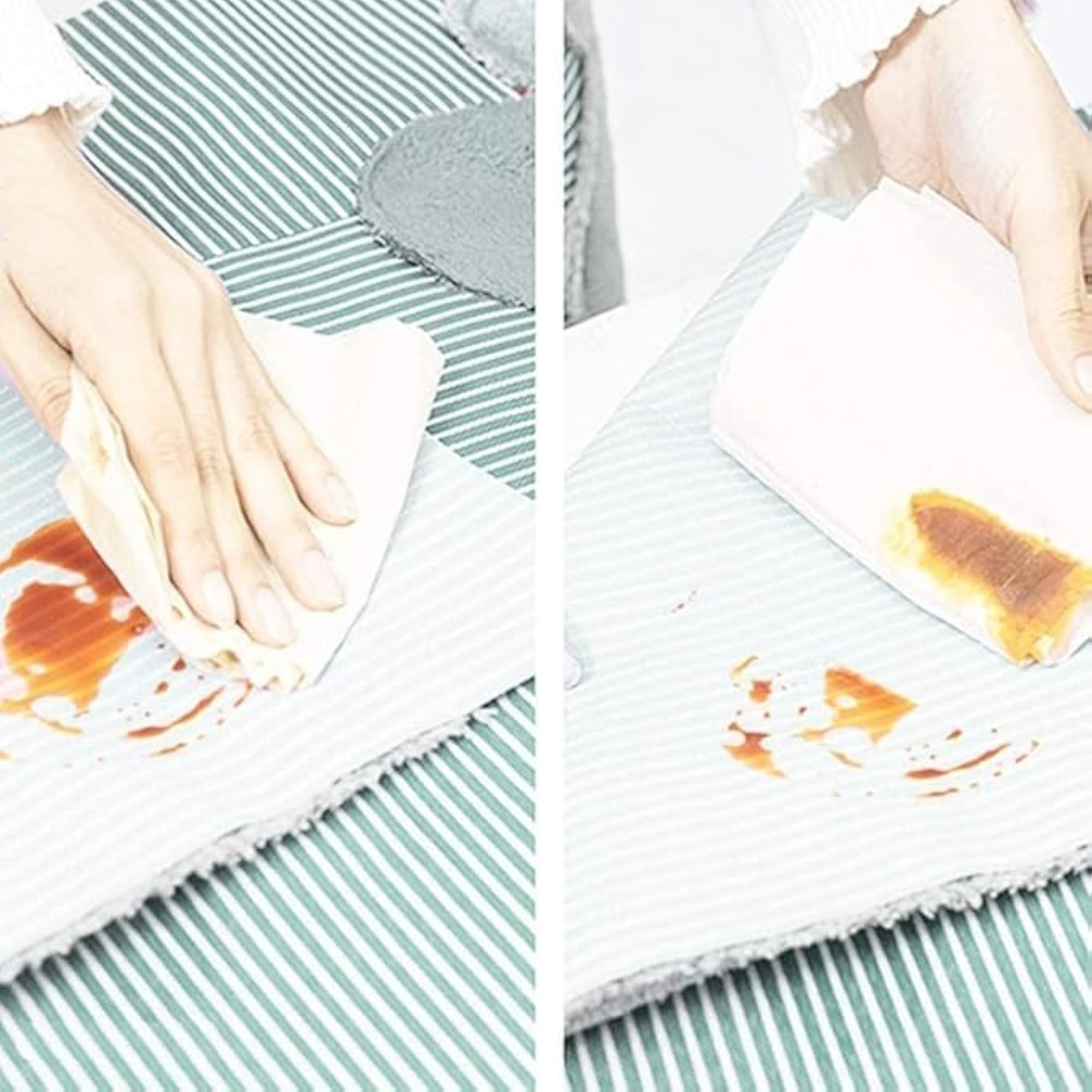 Unisex Striped Kitchen Apron with Pocket