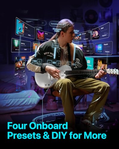 Image of Enya Electric Guitar Nova Go Sonic Smart Electric Carbon Fiber Guitarra with 10W Wireless Speaker, Onboard Presets, All-in-One Portable Rig for Street Performers & Home Studios, 2-Year Warranty