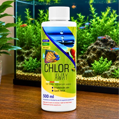 Image of VAYINATO Aquatic Remedies Chlor Away Aquarium Fish Tank Water Chlorine Remover Water Conditioner (500 ML)
