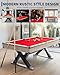 LALFPET Sturdy 7FT Billiard Table Set for Home or Game Room - Metal Frame K-Legs - Full Accessories Set with Cues, Balls, Red Cloth - Red
