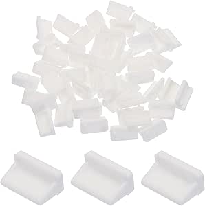 25pcs USB Type A Port Plugs Covers Caps Silicone Anti Dust Protectors For Usb Female End Sky Blue