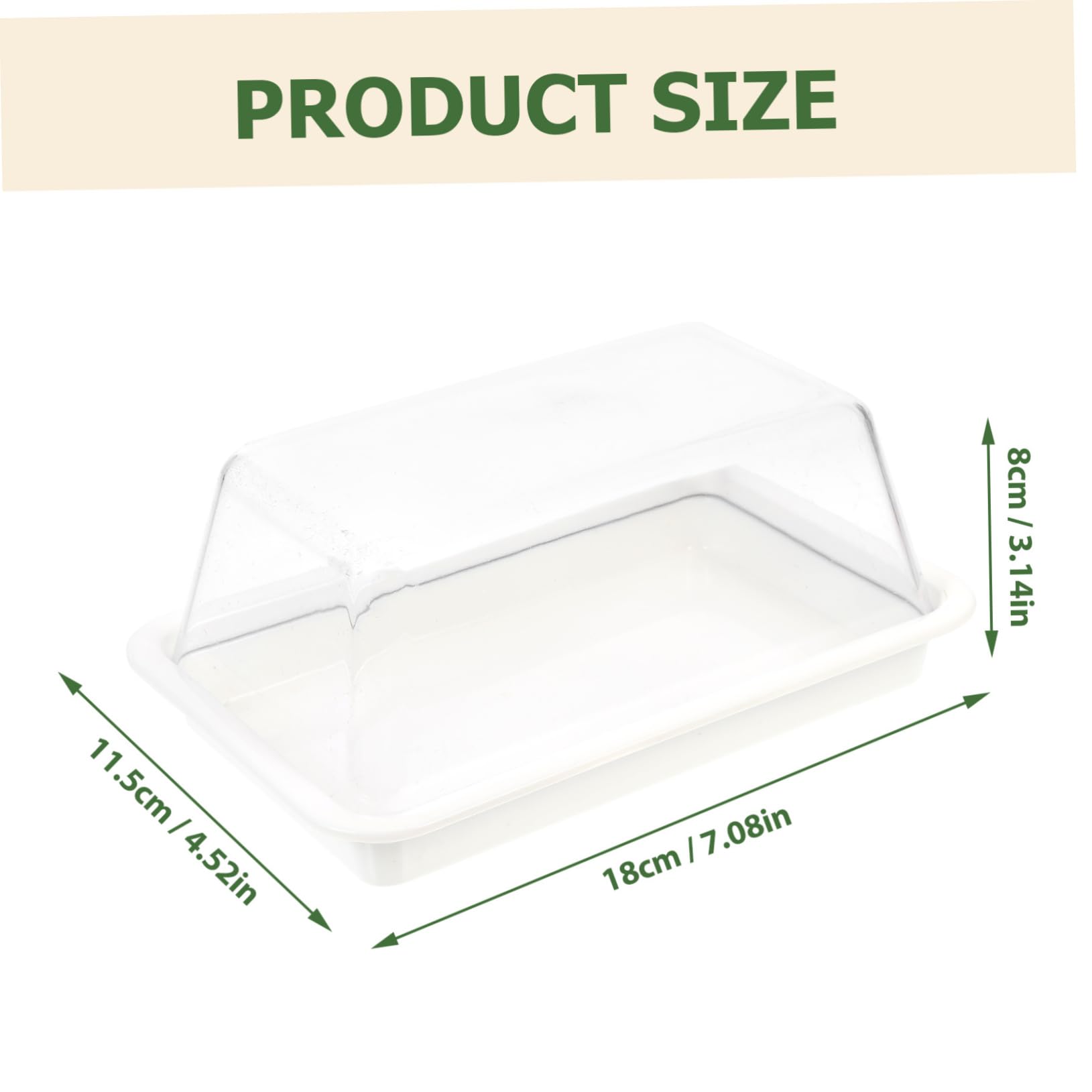 VALICLUD Butter Box Butter Container Multi Functional Kitchen Gadget for Food Preservation for Butter and Dessert Storage Stylish Design for Countertop Use