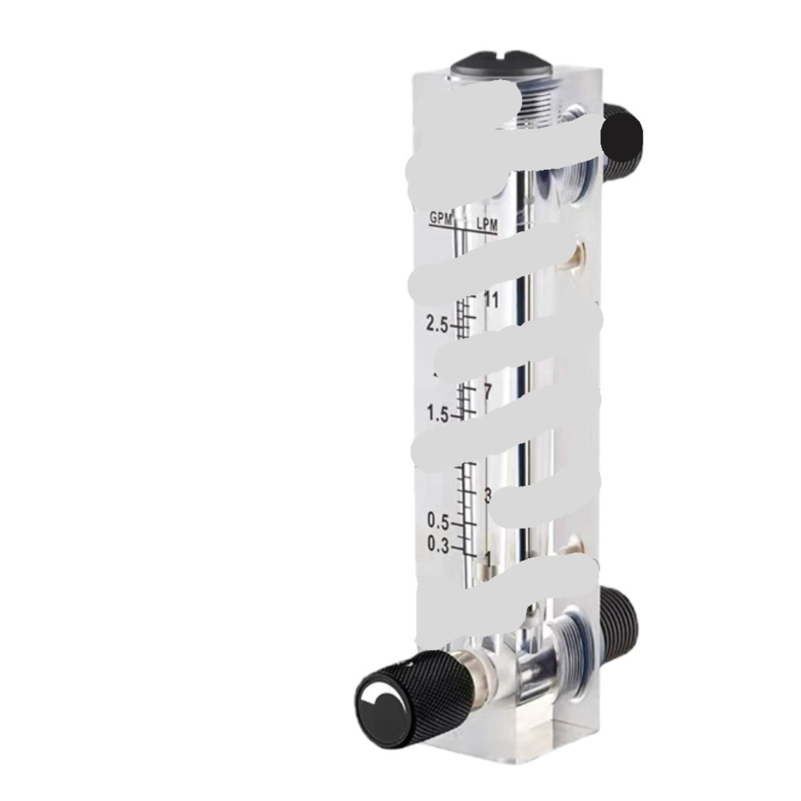 LZM-15ZT 1/4" żeński pływakowy przepływomierz przepływomierz gazu cieczy rotametr z zaworem sterującym (0,4-4Nm3 PH gaz)