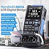 LC1020E Digital Bridge Tester LCR ESR palmare Display TFT da 2,8 pollici, 5 frequenze di prova, livelli selezionabili, porte di misurazione Kelvin, registrazione dati, per test di resistenza di