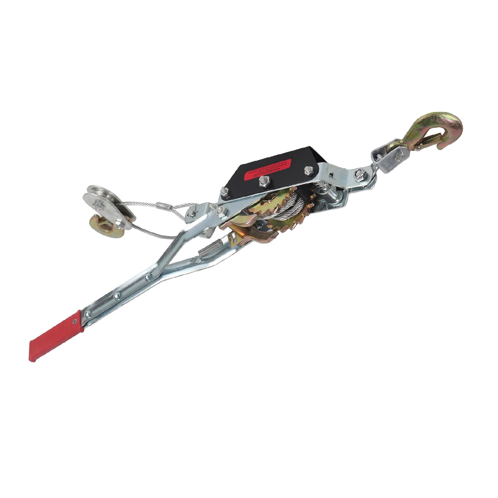 Dioche Kabelzug, Drahtseil-Hand-Power-Puller, Mini-Spanner, 4 Tonnen, Robustes Stahl-Doppelhaken-Werkzeug für BAU, Autobahn, Brücke und Maschinen (4T)