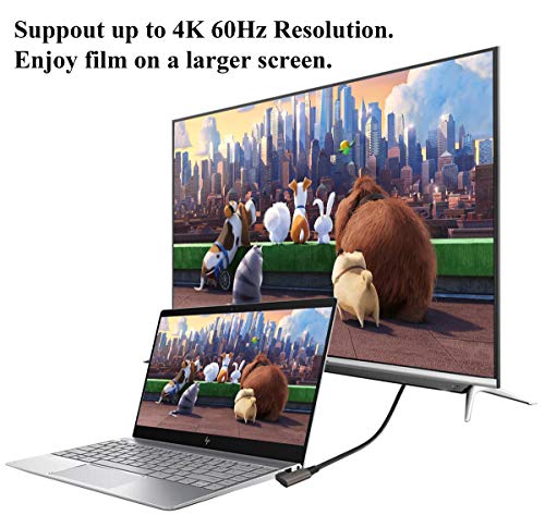 Aaotokk 90 Degree Usb 3.1 Type C To Type C Cable 60W&3A Right & Left Angled 3.1 Usb Type C Male Extension Cable Supports Charging,Data,Audio,Video Cable For Laptop&Tablet&Mobile Phone.(0.3M/1Ft) #TOP5