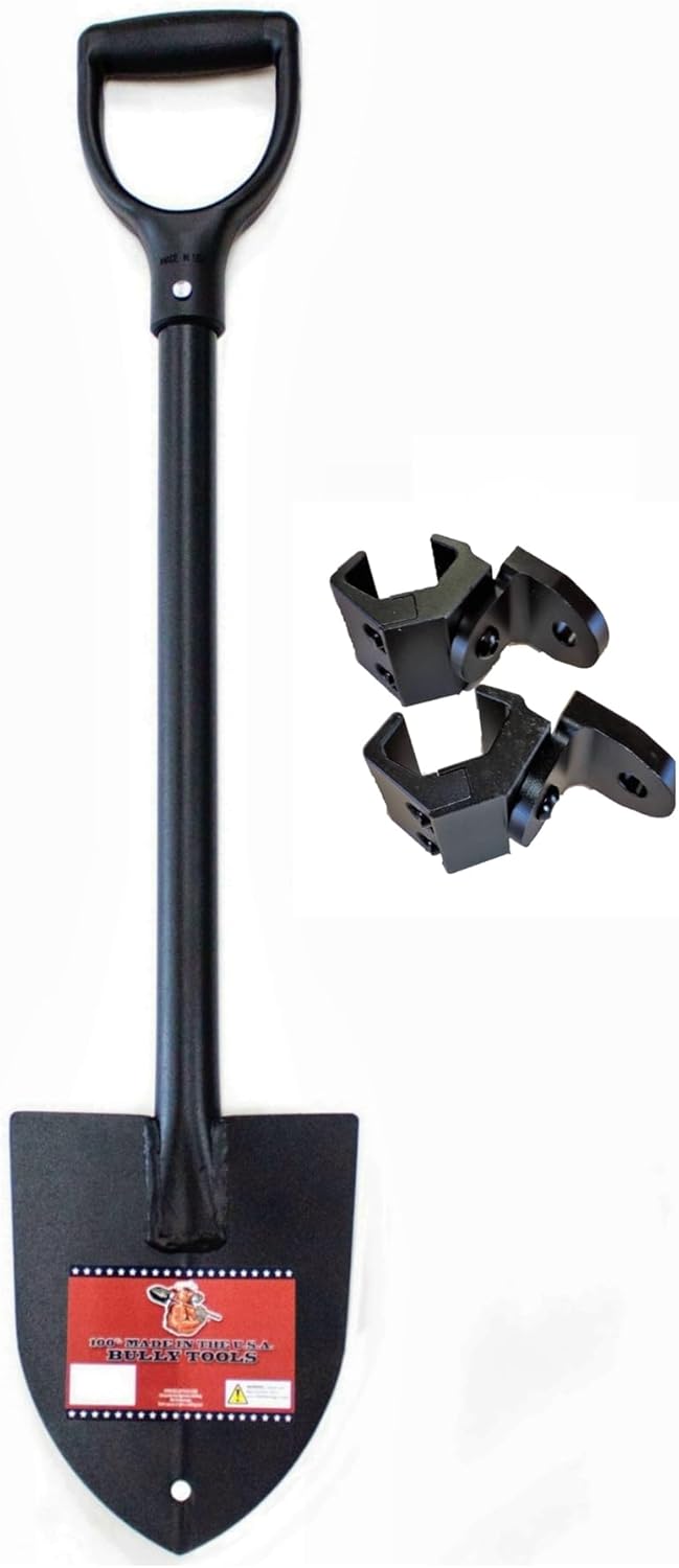 USA Made Bully UTV Roll Bar Shovel and Carrier Bar Mount Fits Profile Tube Roll Bars