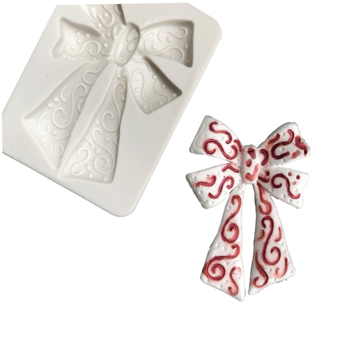 Alipis 3pièces Moule Silicone Grand Format Forme De Nœud Pour Gâteaux Décoration De Gâteaux Pâtisserie Et Chocolat Outil De Cuisine Pratique Et Flexible