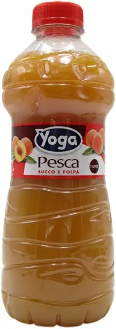 Succo Yoga Pesca con Polpa 1L - Bevanda Fruttata Naturale