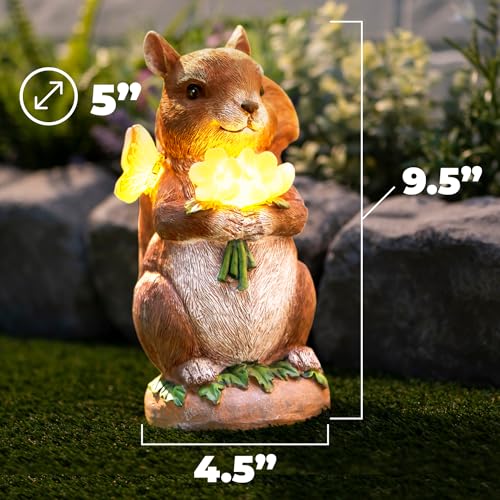 VP-Home-Charming-Solar-Powered-LED-Outdoor-Decor-Porcelain-Squirrel-Figurine-Light-Up-Squirrel-Gifts-Garden-Figurines-Outdoor-Solar-Lawn-Ornaments VP Home Charming Solar Powered LED Outdoor Decor Porcelain Squirrel Figurine Light Up Squirrel Gifts Garden Figurines Outdoor Solar Lawn Ornaments