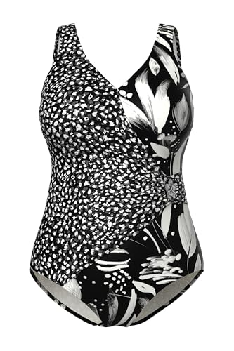 Maillot de bain effet cache-cœur galbant pour masquer le ventre avec confort