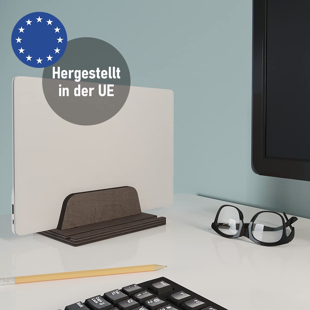 Supporto Verticale Per Laptop Regolabile - Dock Da Tavolo In Alluminio, Compatibile Con Tutti I PC - Foto 8