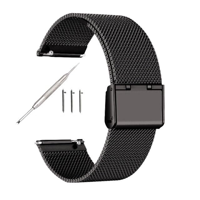Bracelet de montre en acier 22mm pour habiller votre montre de bureau et de soirée