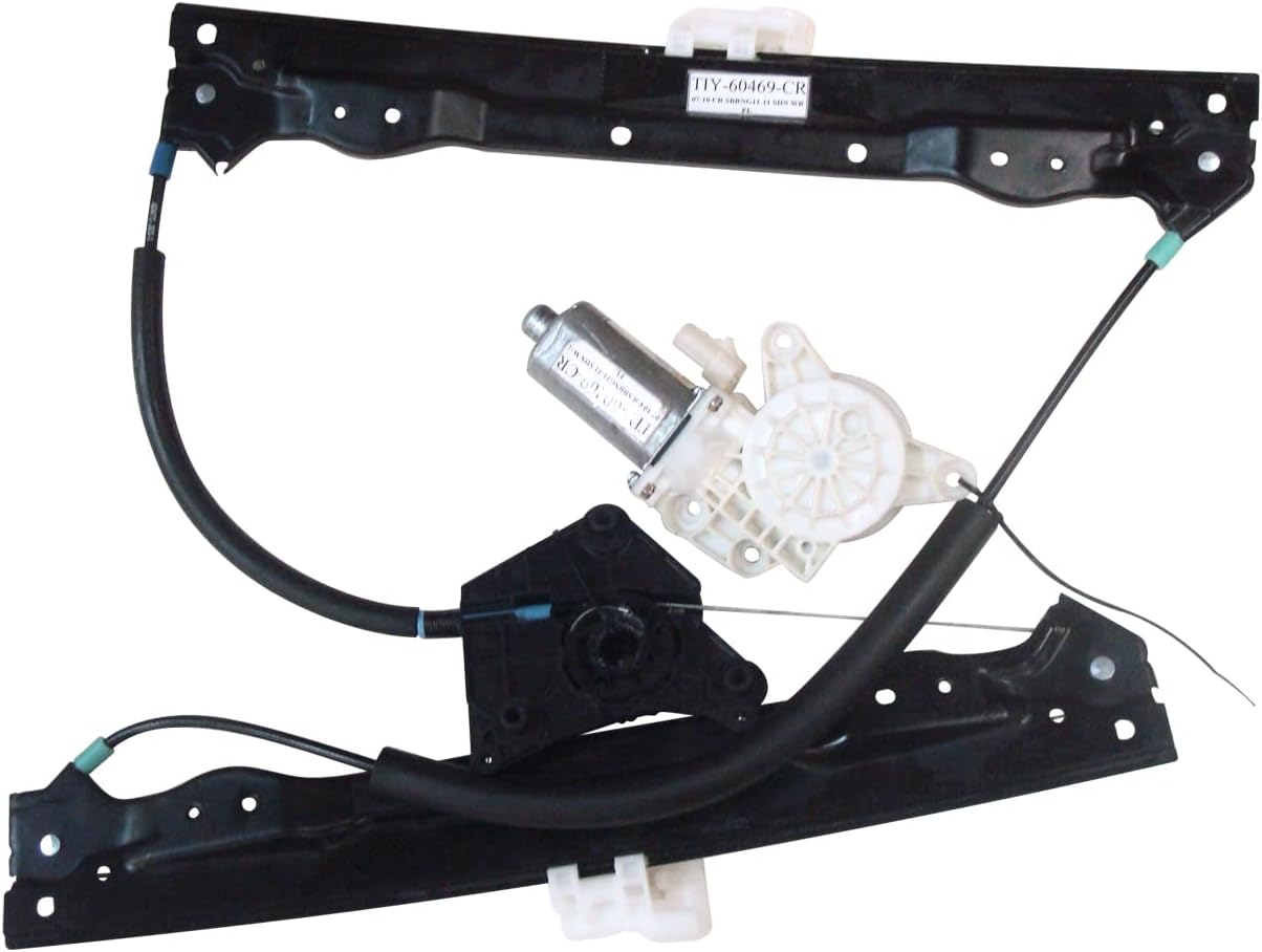 TYC 660482 Power Window Motor and Regulator Assembly Front Left-Side Compatible with 2011-2014 Chrysler 200
