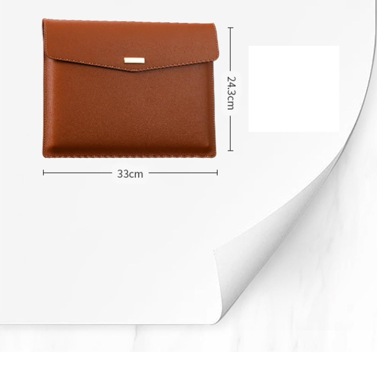 Carpeta de archivos cuero, bolsa for documentos gran capacidad, maletín negocios, fundas impermeables, organizador oficina Para Documentos(Red)